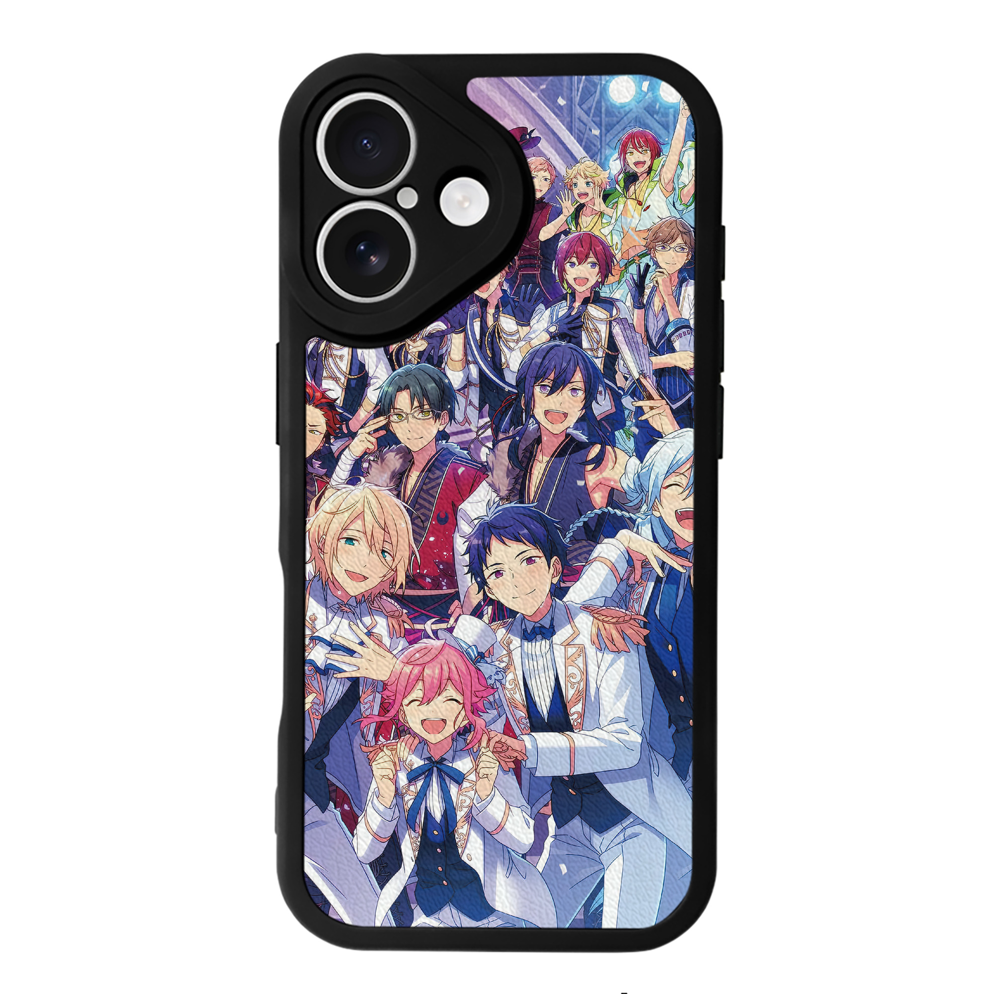 （画像用） あんさんぶるスターズ! Ensemble Stars 【iPhone 16シリーズ対応】シリコンスマホケース（レザー調） 材質：シリコン